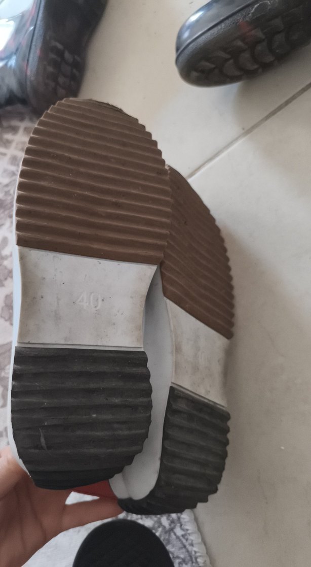 ayakkabı Kırmızı Platform Topuklu Spor Ayakkabı - Görsel 4