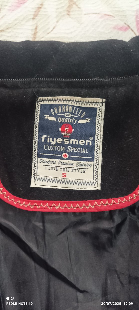 Siyah Erkek palto ceket - Görsel 4