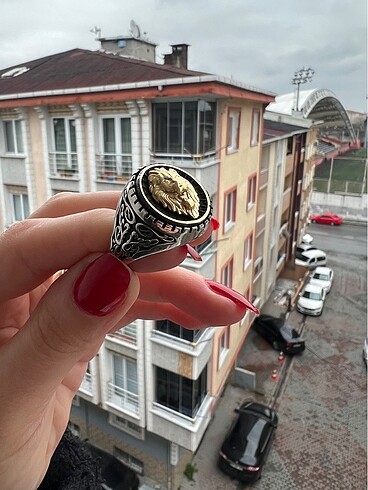 925 ayar aslan gümüş yüzük