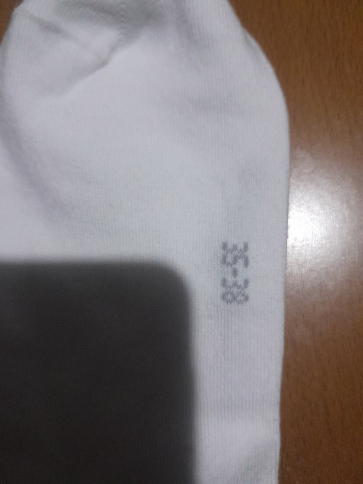 Beyaz Erkek Patik Çorap 35-38 Numara - Görsel 2