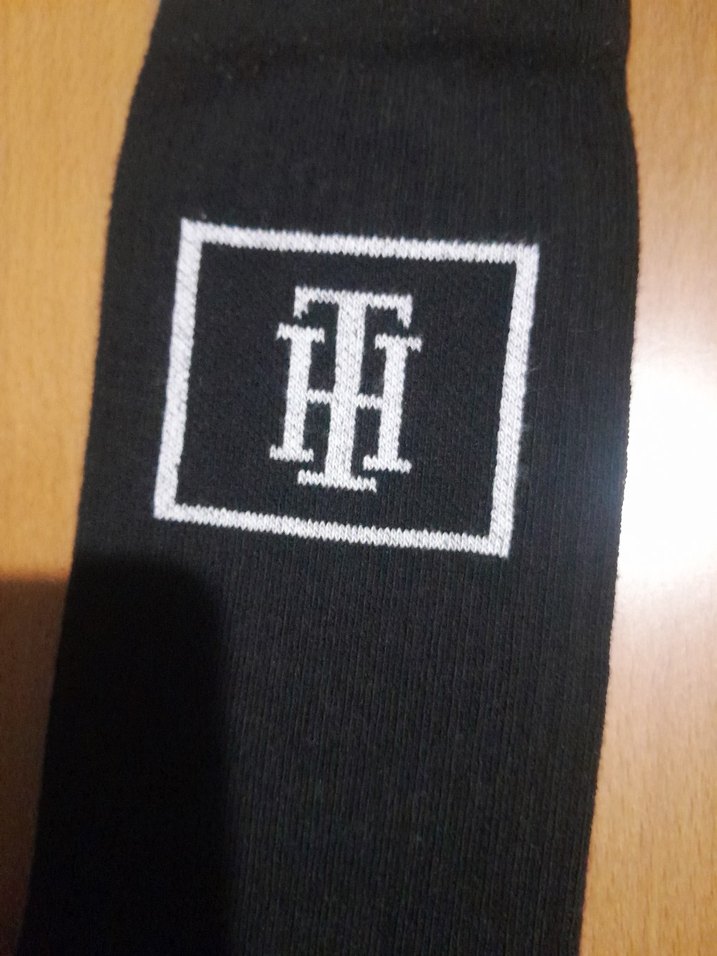 Tommy Hilfiger Erkek Siyah Baskılı Çorap - Görsel 2