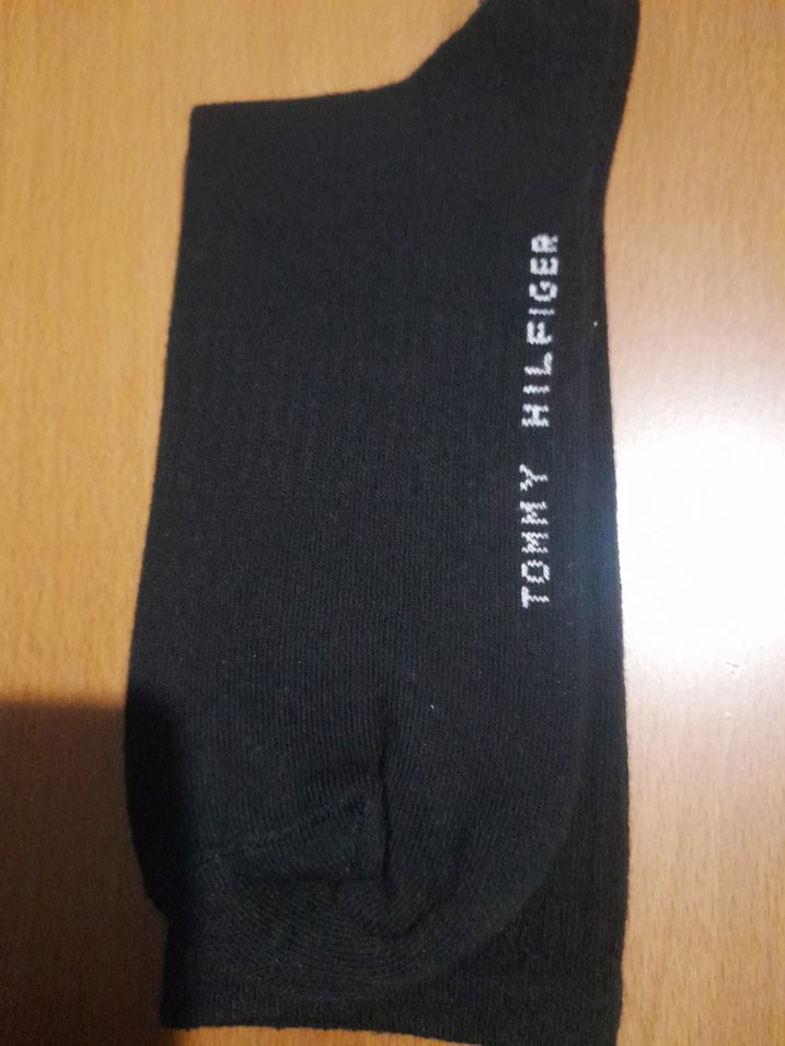 Tommy Hilfiger Erkek Siyah Baskılı Çorap - Görsel 4