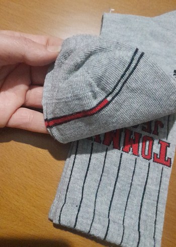 Gri Tommy Jeans Baskılı Erkek Çorap - Görsel 7