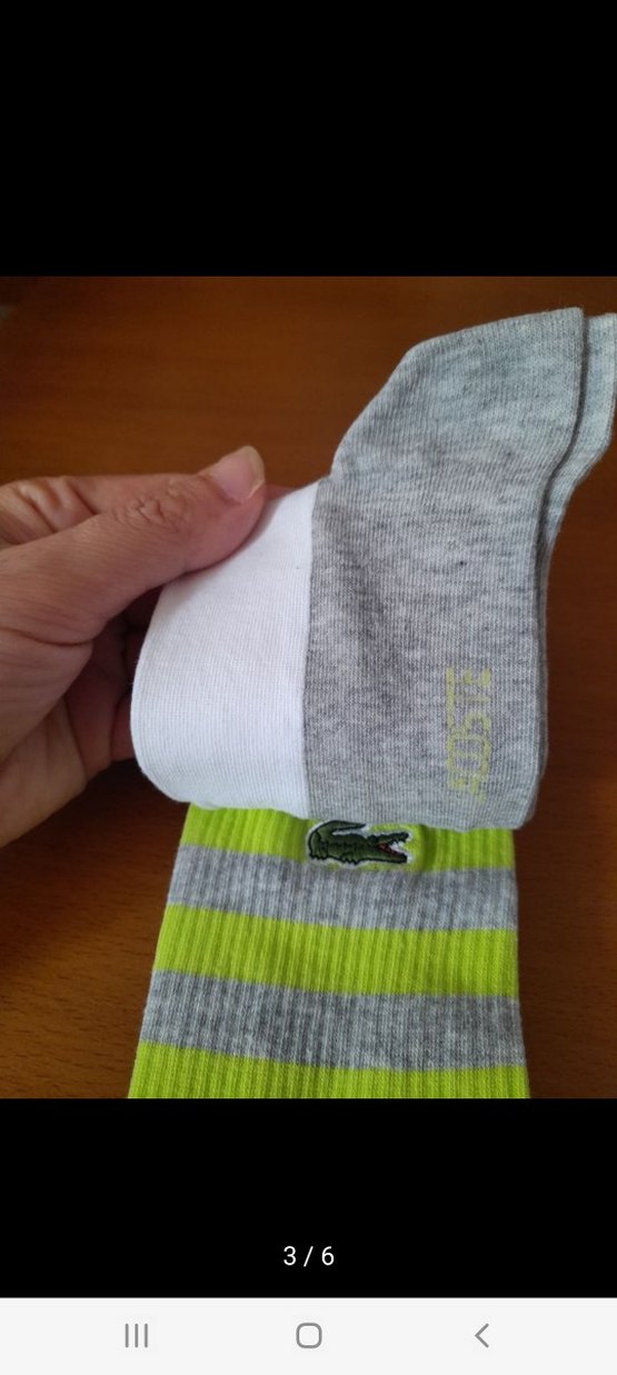 Lacoste Gri Mini Çorap - Görsel 5