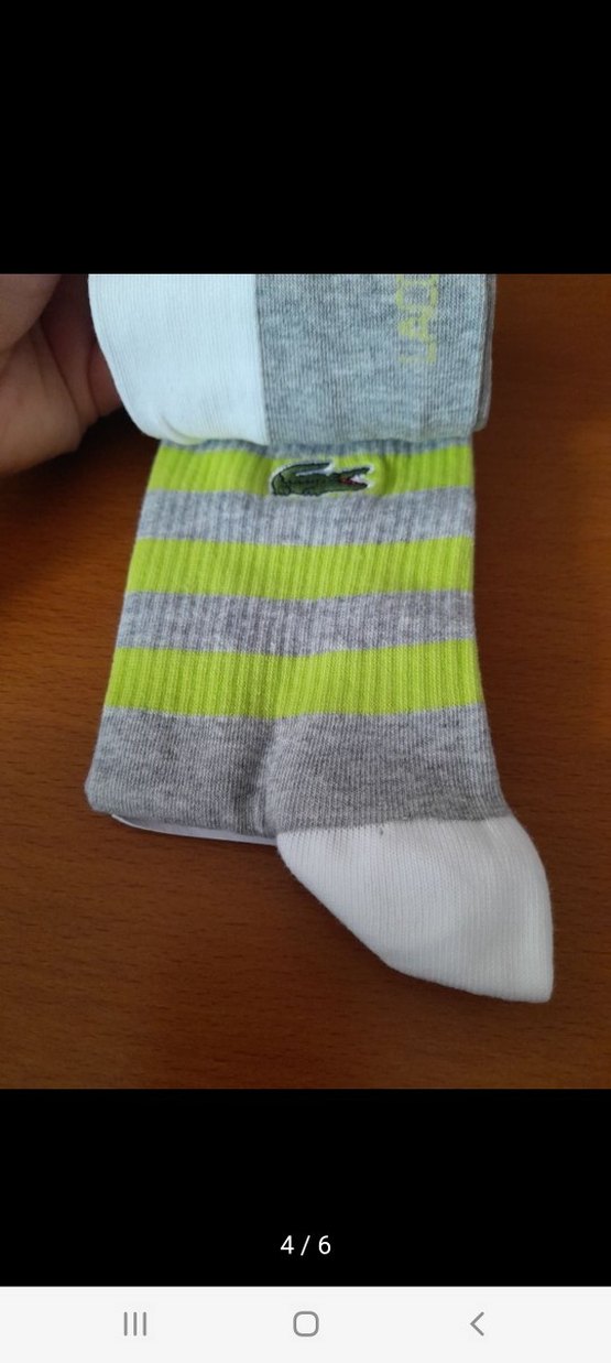Lacoste Gri Mini Çorap - Görsel 4
