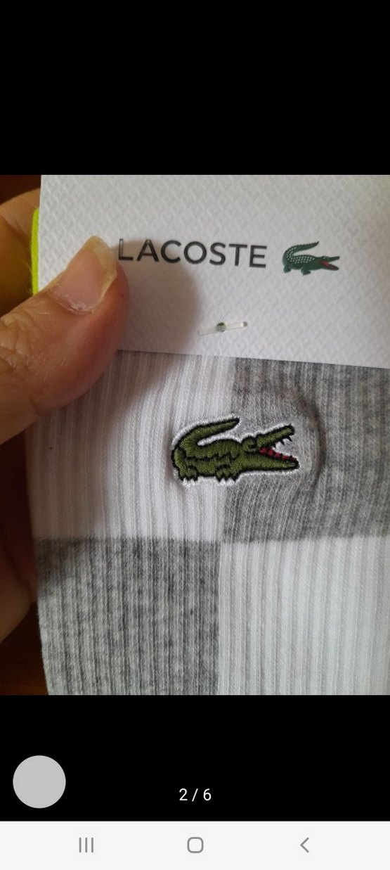 Lacoste Gri Mini Çorap - Görsel 2