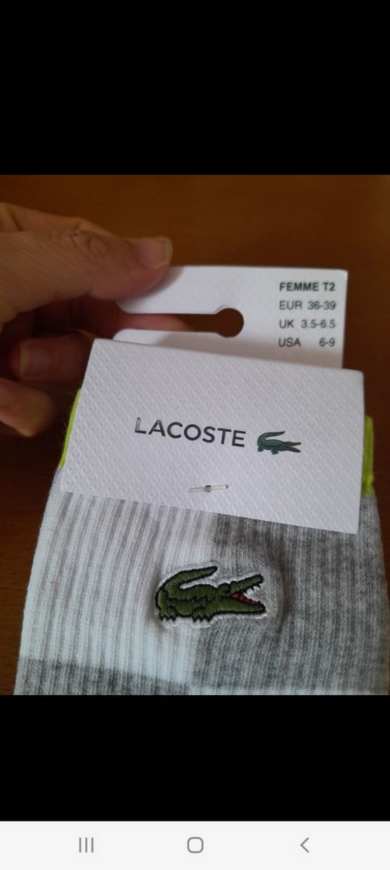 Lacoste Gri Mini Çorap - Görsel 3