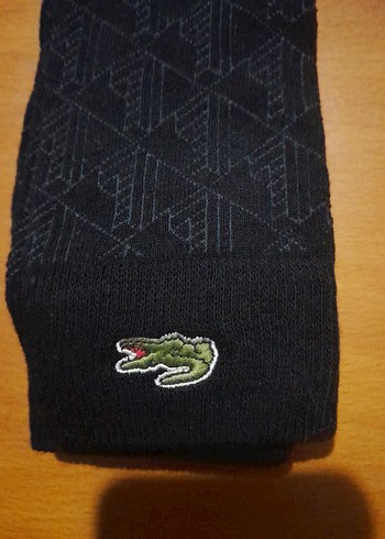 Lacoste Lacoste Erkek Siyah Baskılı Midi Çorap 2 li