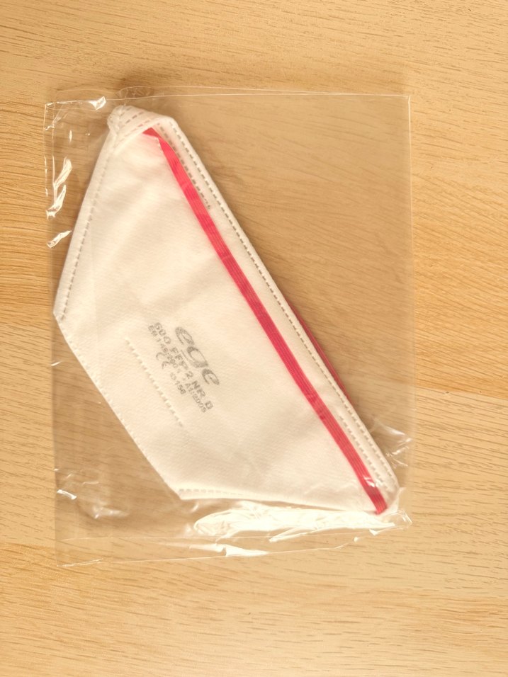 Ege 600 Erkek Maske FFP2 Kırmızı 5 adet - Görsel 2