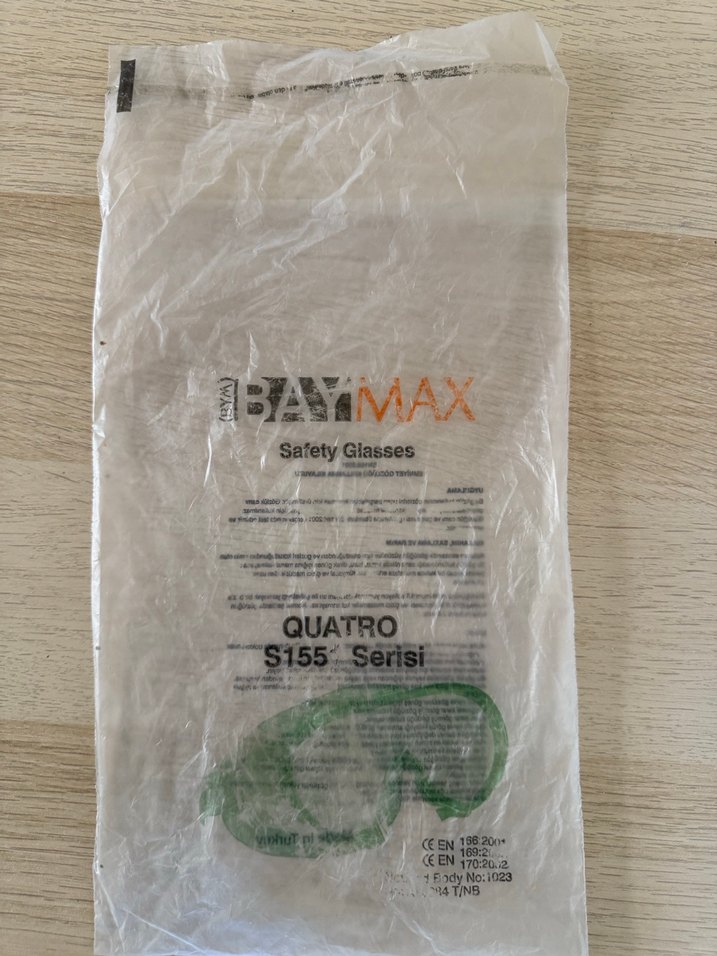 Baymax S1551 Şeffaf Koruyucu Gözlük - Görsel 5