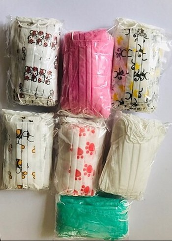 Cerrahi Çocuk Maskesi Yeşil 50 adet - Görsel 3