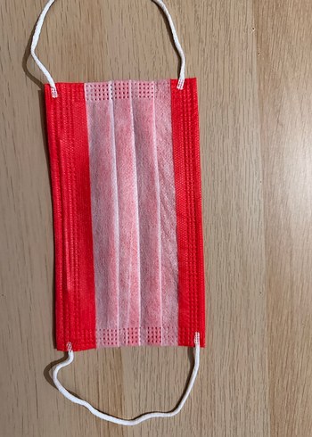 Cerrahi Maske Kırmızı 50 adet - Görsel 2