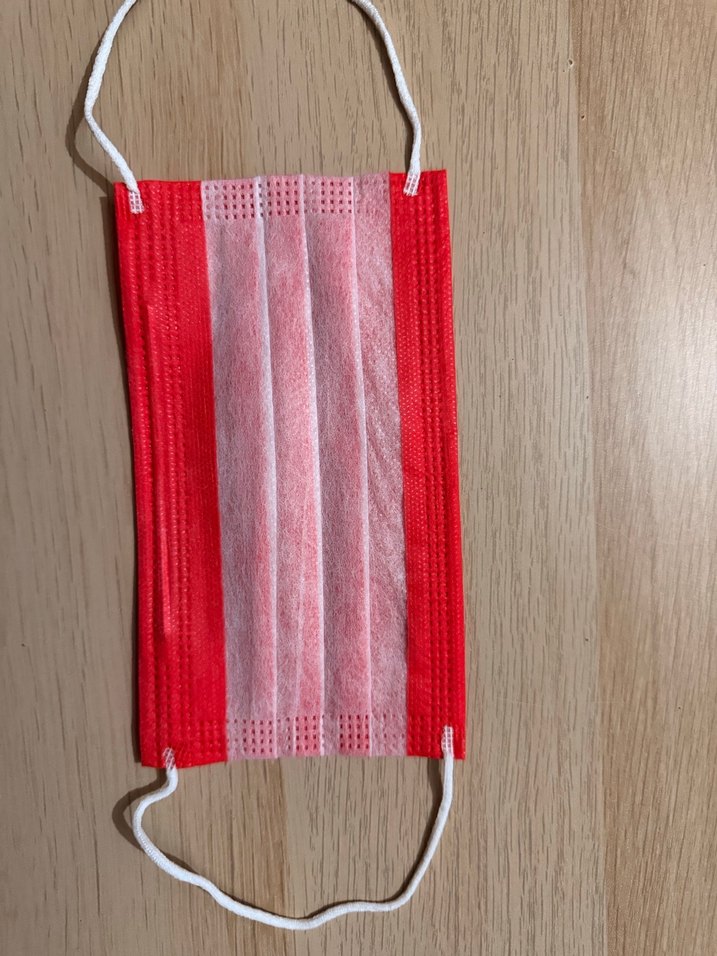 Cerrahi Maske Kırmızı 50 adet - Görsel 2