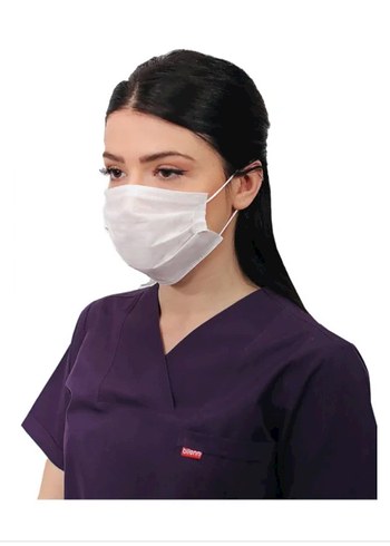 Beyaz Tek Kullanımlık Maske 50 Adet - Görsel 3