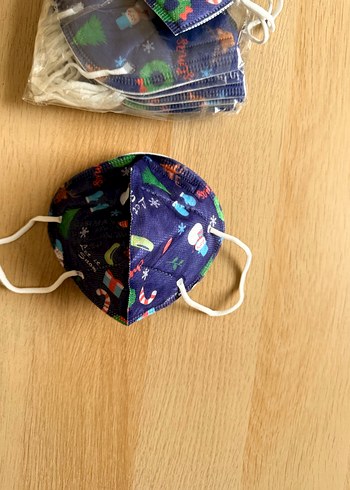 Yılbaşı desenli N95 Ffp2 Maske 10 adet - Görsel 3