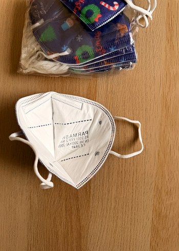 Yılbaşı desenli N95 Ffp2 Maske 10 adet - Görsel 2