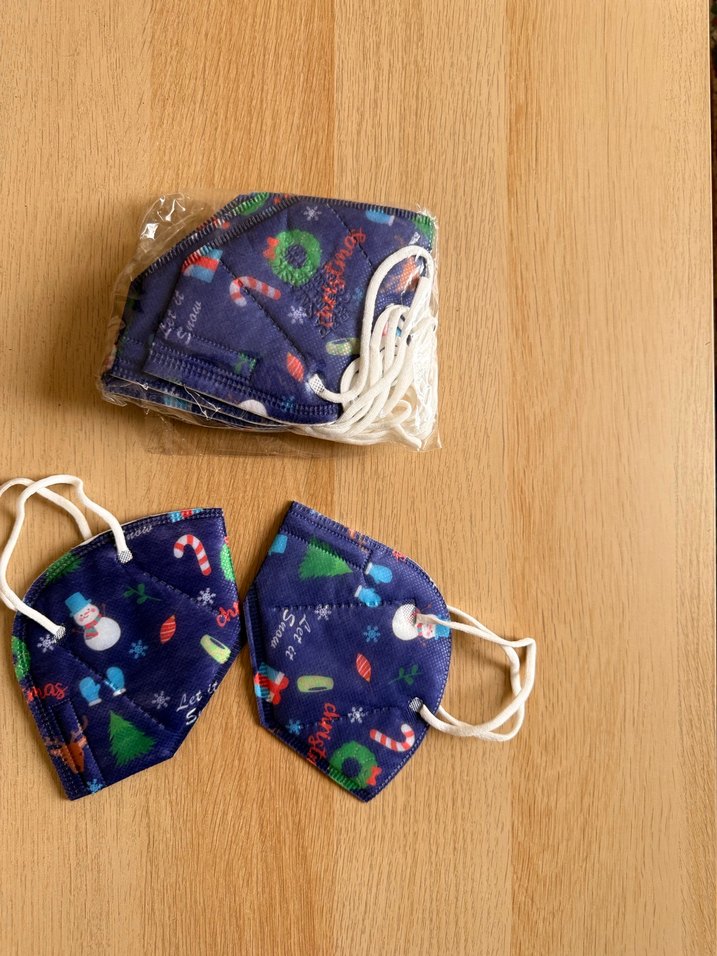 Yılbaşı desenli N95 Ffp2 Maske 10 adet - Görsel 4