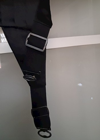 Klasik Siyah Erkek Papyon ve Kemer - Görsel 6