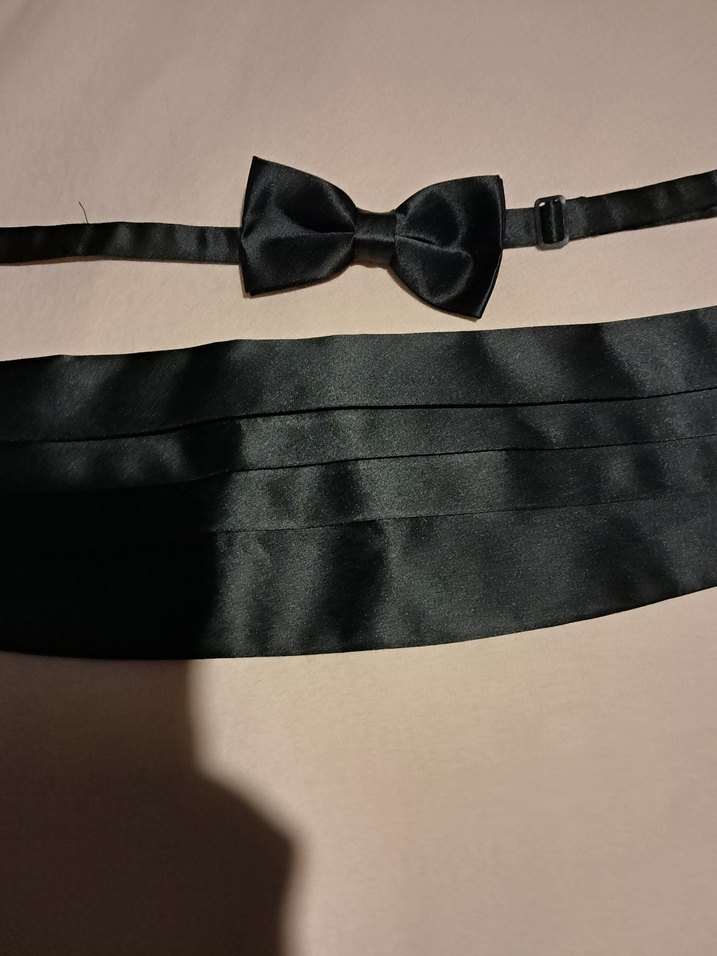 Klasik Siyah Erkek Papyon ve Kemer - Görsel 2