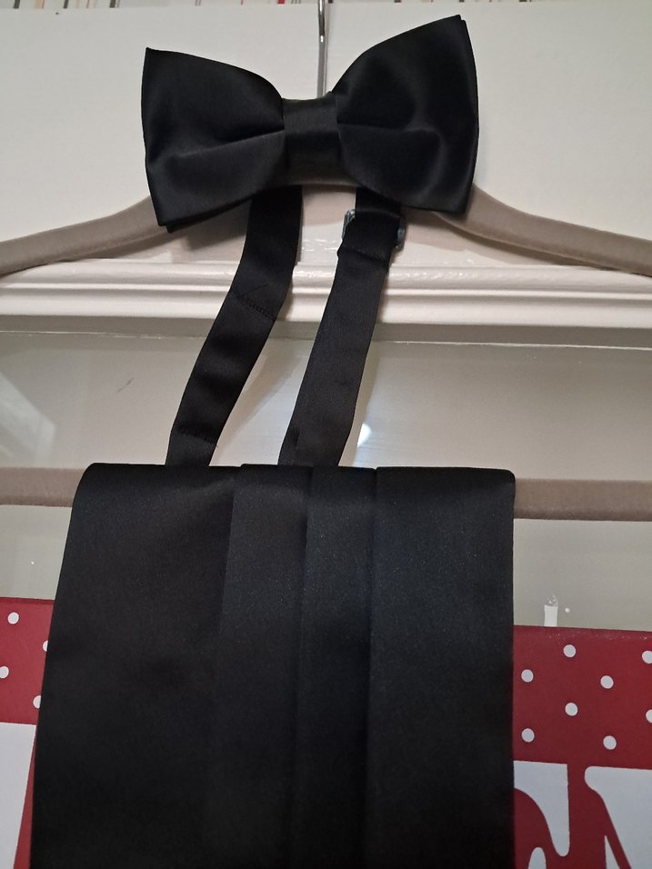 Klasik Siyah Erkek Papyon ve Kemer - Görsel 5