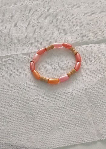 Pembe Boncuklu Bohem Bileklik - Görsel 2