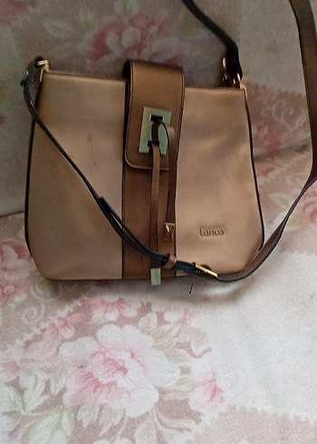 Bej Deri Kadın Çanta Tokalı - Görsel 3