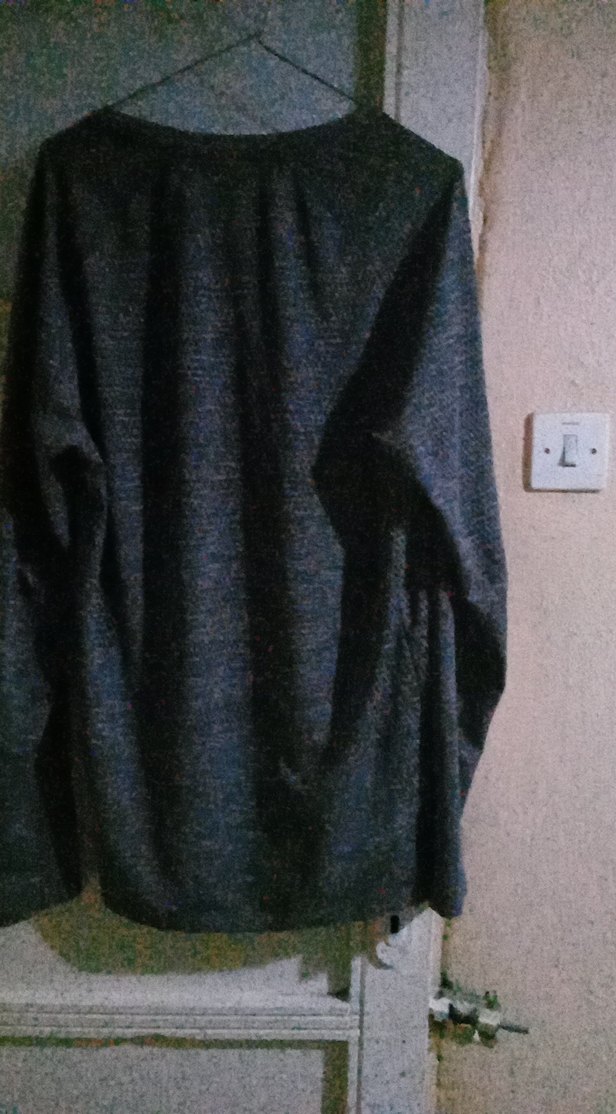 Gri Kadın Boğazlı Triko Kazak - Görsel 2