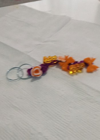 Renkli Zincir Detaylı Kadın Anahtarlık - Görsel 3