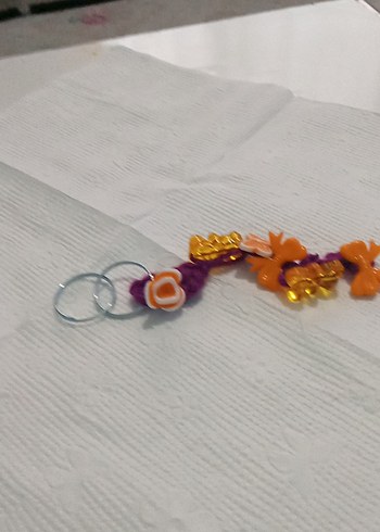 Renkli Zincir Detaylı Kadın Anahtarlık - Görsel 2