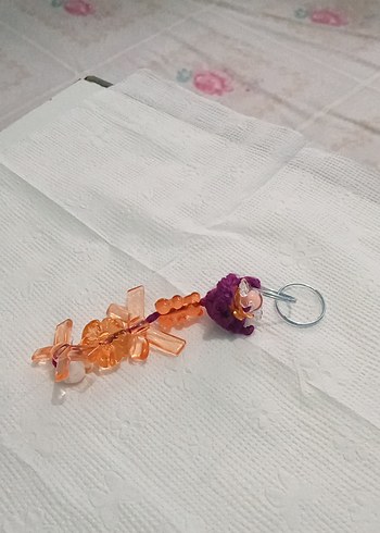 Boncuklu Renkli Kadın Anahtarlık - Görsel 2