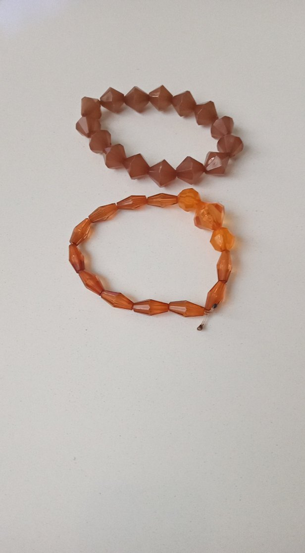 Bohem Tarzda Boncuklu Bej Kadın Bileklik - Görsel 2