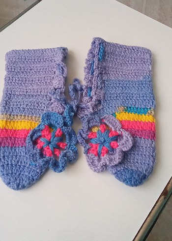 Renkli Nakışlı Örgü Kız Botları - Görsel 3