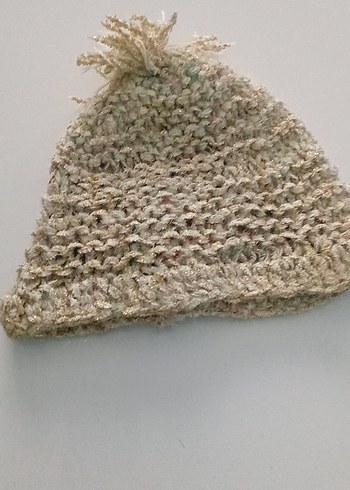 Bej Örgü Bohem Kadın Bere - Görsel 2