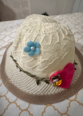 Renkli Detaylı Örgü Bohem çocuk Şapka - Görsel 2