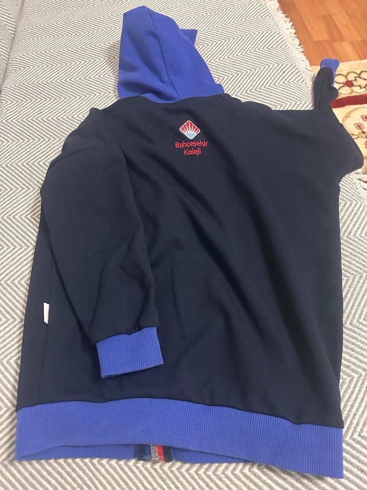 Erkek Çocuk Fermuarlı Kapüşonlu Sweatshirt - Görsel 2