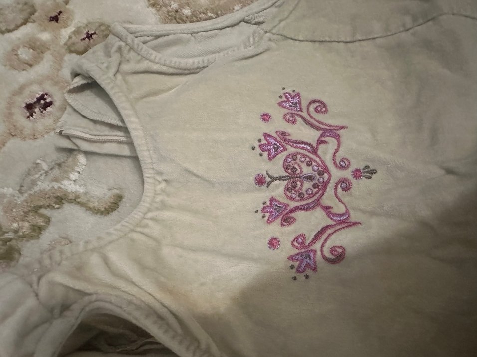 Nakışlı Gri Kolsuz Kız Elbisesi - Görsel 4