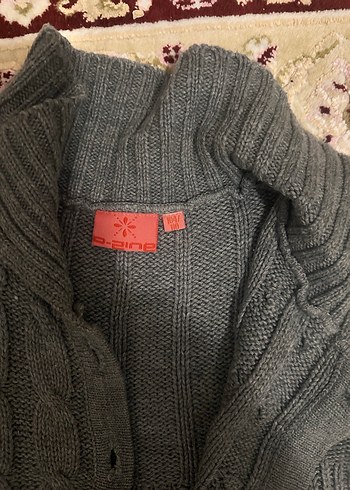 Gri Triko Düğmeli kız çocuk Yeleği - Görsel 2