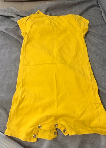 Sarı Kısa Kollu Bebek Erkek Tulum - Görsel 3