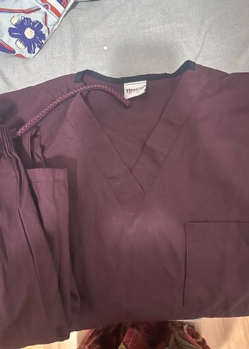 m Beden Bordo Kadın tipmod hastane forması