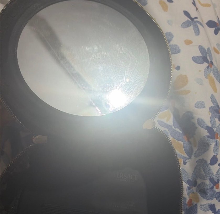 Versace Siyah Deri Kadın Makyaj Çantası - Görsel 5