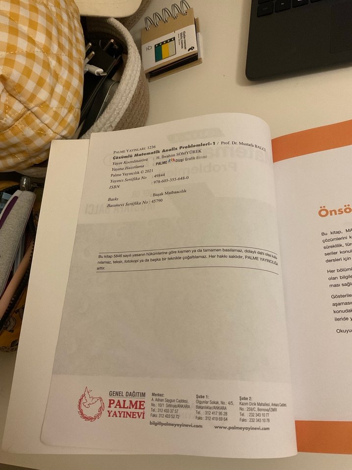 Matematik Analiz Problemleri 1 - Görsel 3