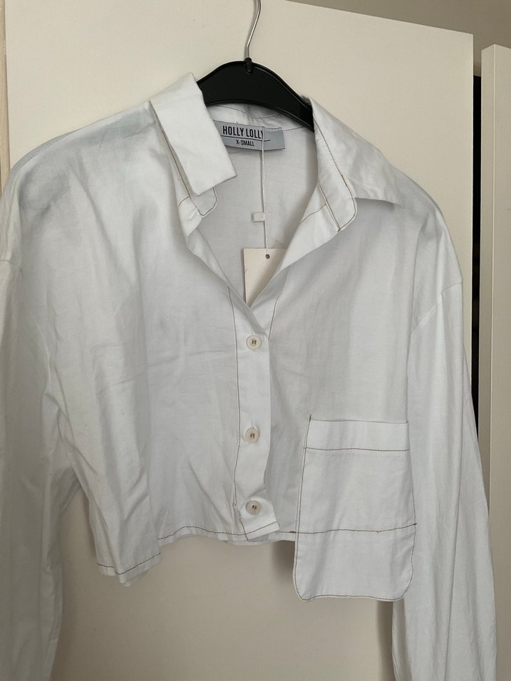 Beyaz Uzun Kollu Gömlek - Görsel 2