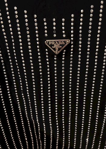 İnci Detaylı Siyah Kadın Atlet - Görsel 2