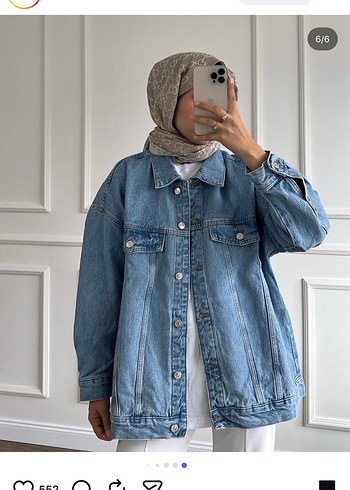 Salaş Kesim Kadın Denim Ceket - Görsel 2