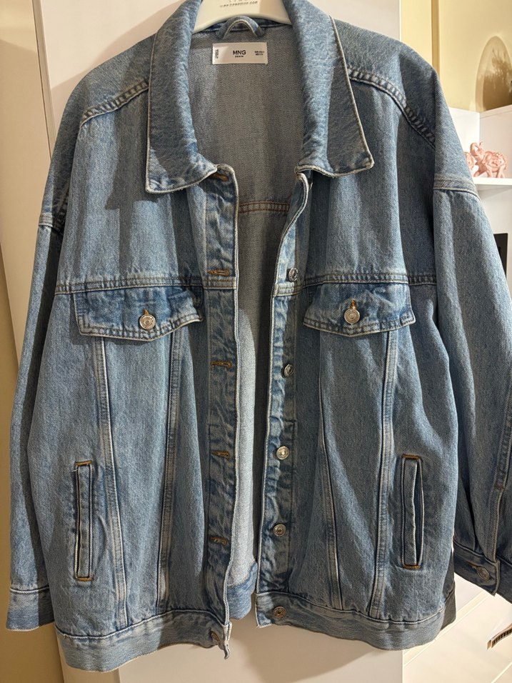 Salaş Kesim Kadın Denim Ceket - Görsel 5