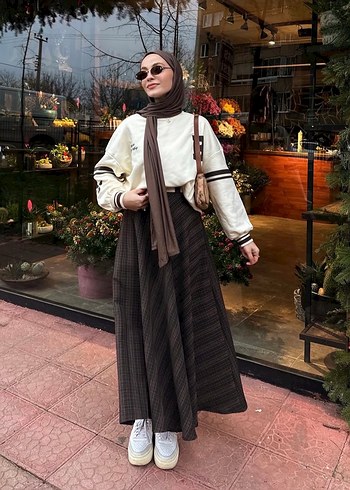 Beyaz Oversize Kadın Sweatshirt - Görsel 2