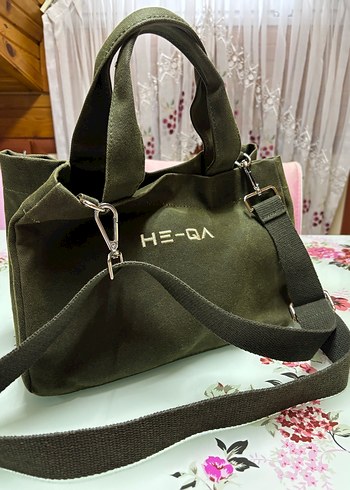 Yeşil Baskılı Kadın Omuz Çantası - Görsel 8