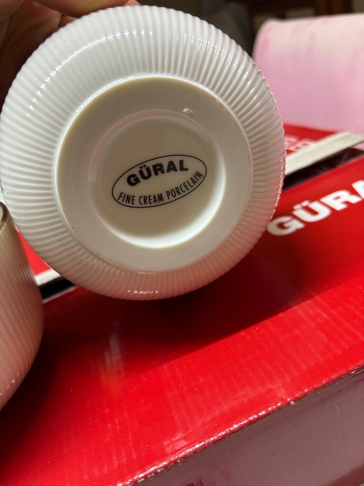 Beyaz güral porselen Kase - Görsel 4