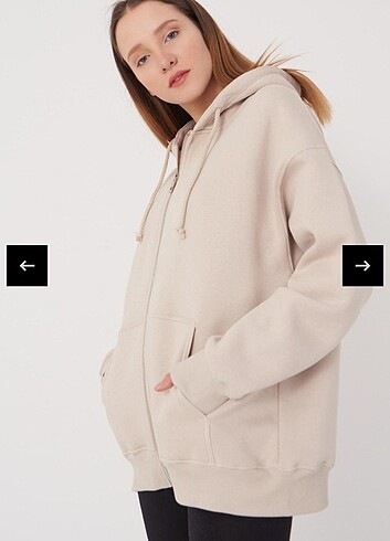 Addax fermuarlı şardonlu sweatshirt 