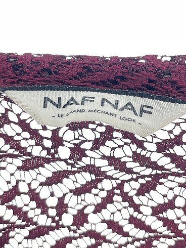 m Beden bordo Renk Naf Naf Bluz %70 İndirimli.